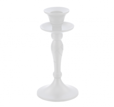 white-single-candle-holder